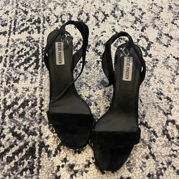 Steve Madden Faith Suede Ankle Strap Heels - Picture 5 of 6
